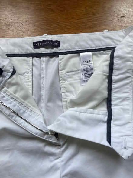 Photo of free M&S size 12 white chinos New (Kingston KT2) #3