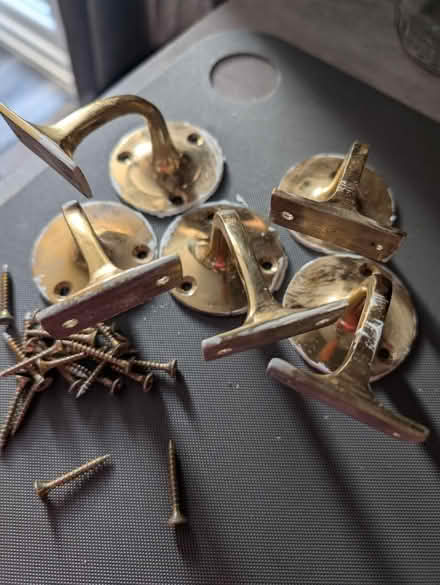 Photo of free Brass effect banister brackets (KY1 Kirkcaldy) #1