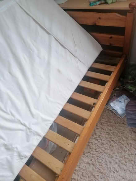 Photo of free Wooden single bed Good Condition (S10) #1