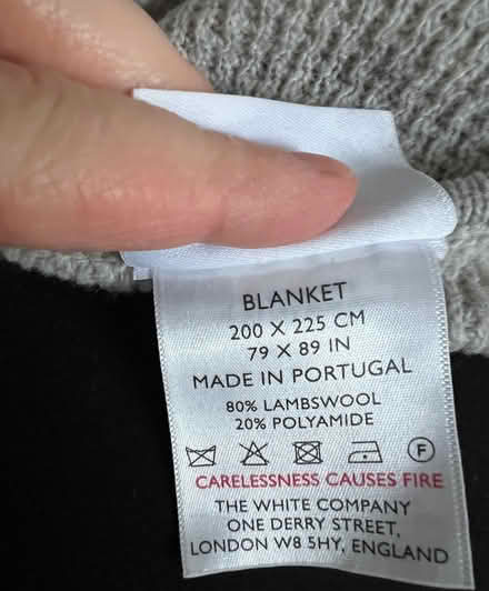 Photo of free Light grey lambswool blanket (Oxford-Freegle CGA OX4) #2