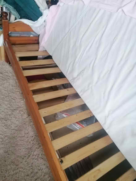 Photo of free Wooden single bed Good Condition (S10) #2