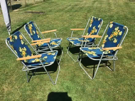 Photo of free Folding garden chairs x 4 (Burnham SL1) #1