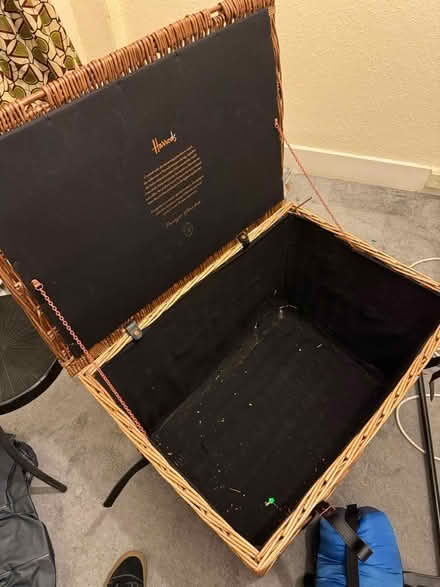 Photo of free Large Harrods wicker hamper (Wood Green N22) #2