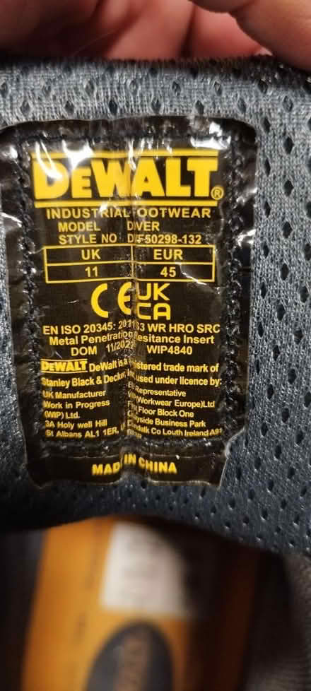 Photo of free DeWalt safety boots 11 (Kingsway Bath) #4
