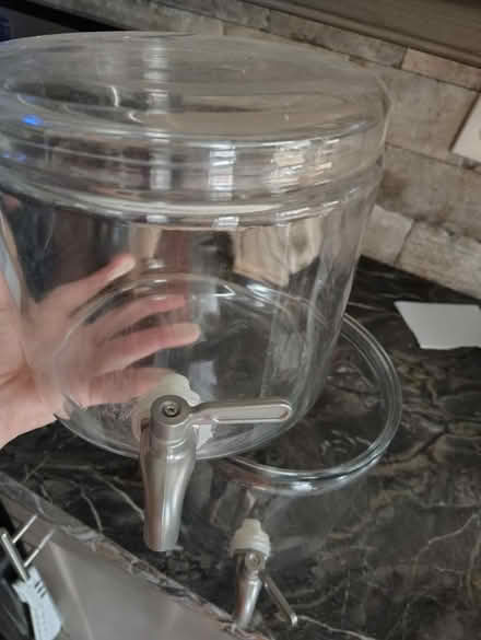 Photo of free 2Layer Glass Beverage Dispenser (76040) #3