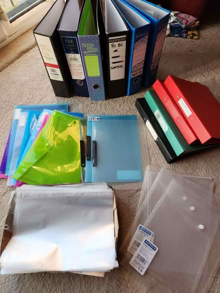 Photo of free Lever arch and ring folders plus extra. (Weeping Cross ST17) #1