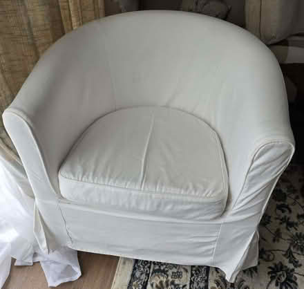 Photo of free White IKEA Bucket Chair (Bozeat NN29) #1