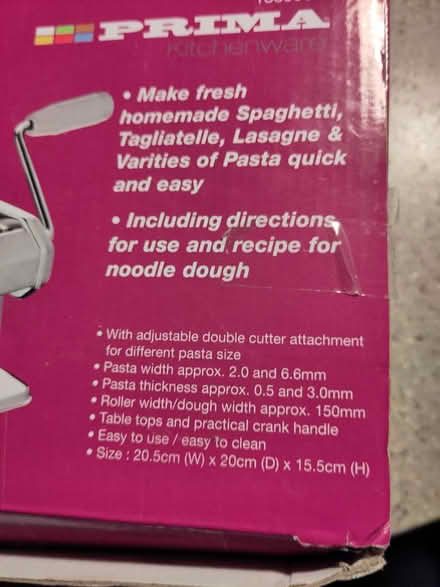 Photo of free Pasta maker (Cambridge, CB5) #2