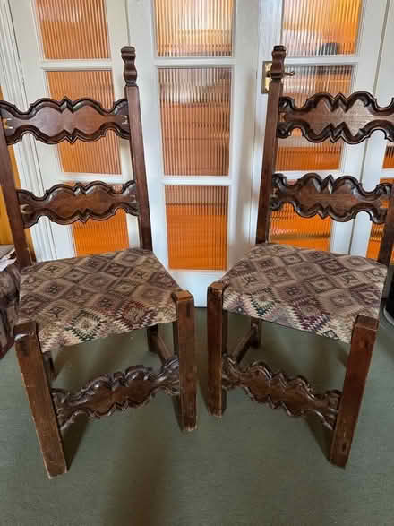 Photo of free Wooden Carved Chairs x 4 (Kemptown BN2) #1
