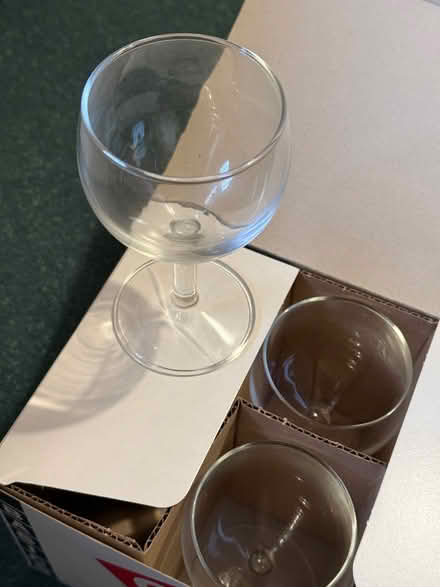 Photo of free 6 small wine / fruit juice glasses (Solihull B91) #1