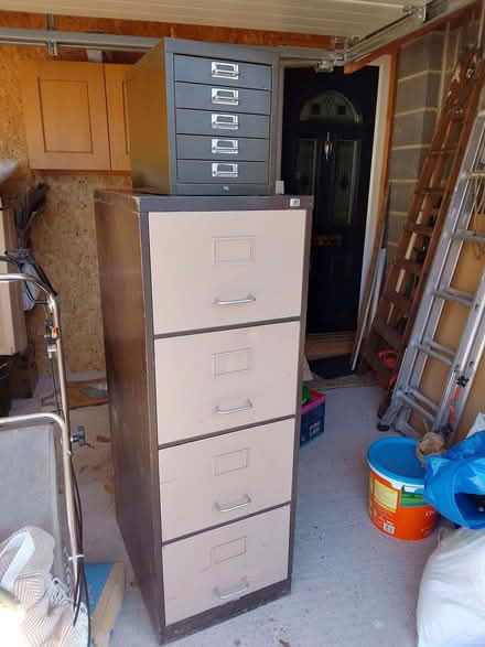 Photo of free Metal filing cabinet and set of drawers (Saltford) #1