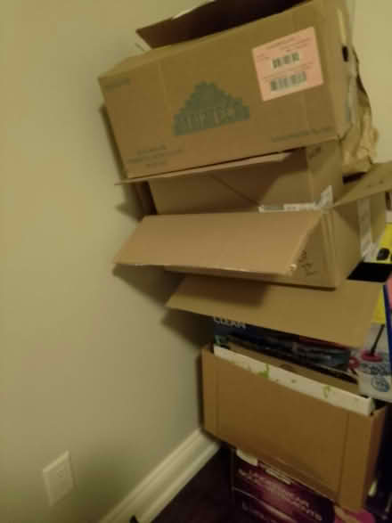 Photo of free Stack of cardboard boxes (725 Danforth Road) #1