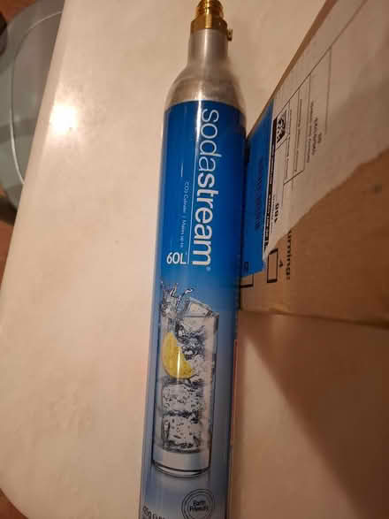 Photo of free 4 EMPTY Sodastream gas cylinders (Waterloo) #1
