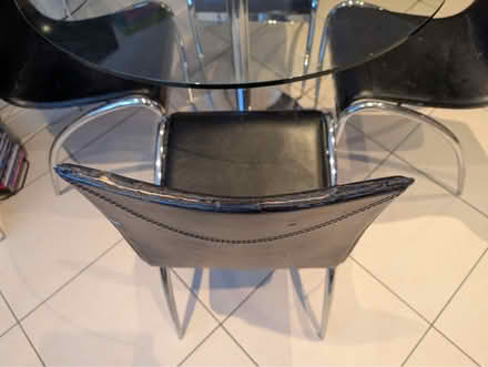 Photo of free 4 faux leather chairs (Twyford RG10 9) #3