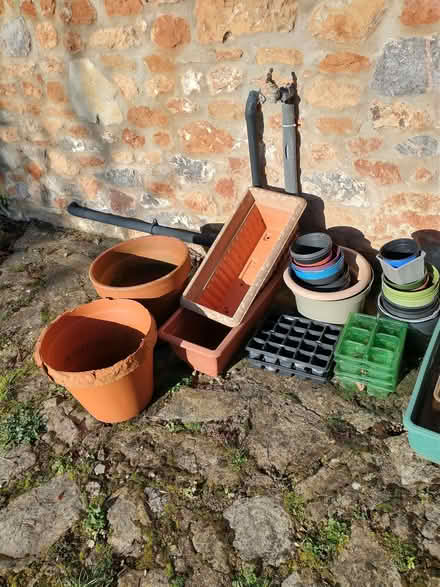 Photo of free Garden pots and trays (North Wootton BA4) #3