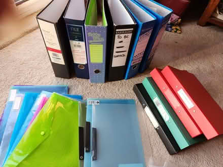Photo of free Lever arch and ring folders plus extra. (Weeping Cross ST17) #2