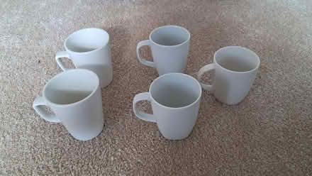 Photo of free Five white ceramic mugs (Bramley LS13) #1