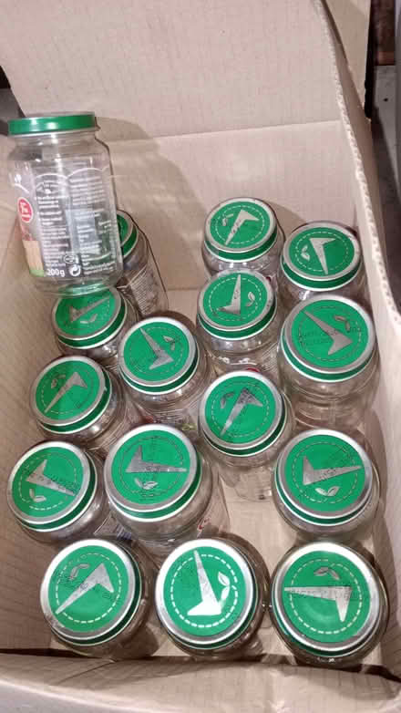 Photo of free 16 medium sized baby food jars with lids. (Hammerfield HP1) #1