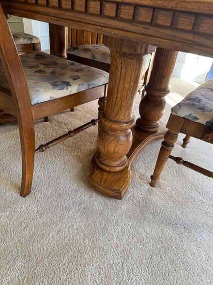 Photo of free Dining room table and 6 chairs (Kent WA) #3