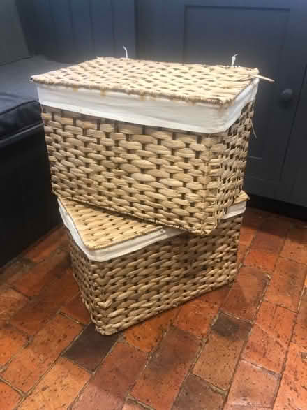Photo of free 2 lined storage boxes (Bodicote OX15) #1