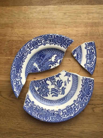 Photo of free broken tea plate for craft (North Laine BN1) #1