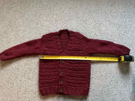 Photo of free Hand knitted boy’s cardigan (M33 near Sale Grammar School) #1