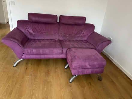 Photo of free sofa, upholstered cleaned (Bearwood Golf Club RG41) #2