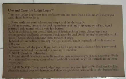 Photo of free Lodge Dutch Oven (Nearby Fairland park) #4