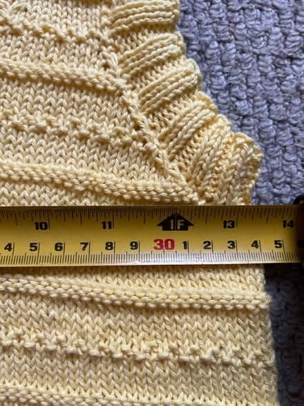 Photo of free Yellow hand knitted tank top (M33 near Sale Grammar School) #2