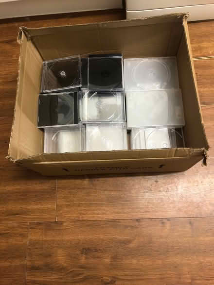 Photo of free Big box of new cd and dvd cases (Bedfont) #1