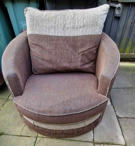 Photo of free Brown Fabric Cuddle Chair (Preston PR2) #1