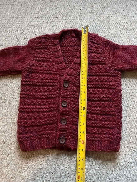 Photo of free Hand knitted boy’s cardigan (M33 near Sale Grammar School) #2