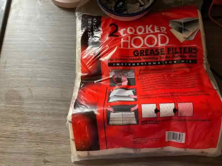 Photo of free 2 unused cooker hood grease filters (West Oxfordshire OX28) #1