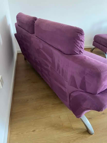 Photo of free sofa, upholstered cleaned (Bearwood Golf Club RG41) #1