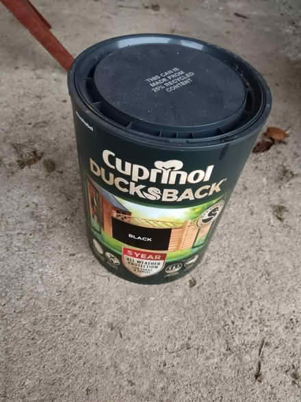 Photo of free Cuprinol ducks back black paint (OX14) #3