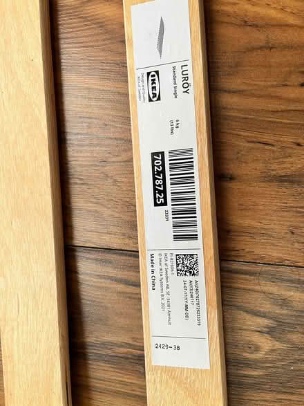 Photo of free IKEA bed slats for single bed (Brentford Gate TW8) #1