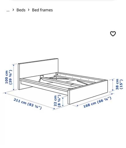 Photo of free Queen IKEA malm bed (Columbia Heights) #1