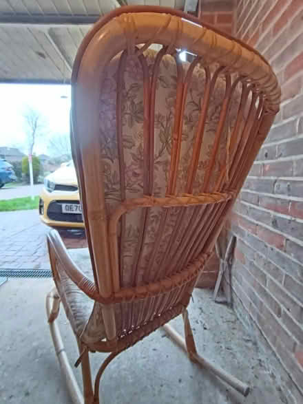 Photo of free Wicker high backed rocking chair (OX14) #4