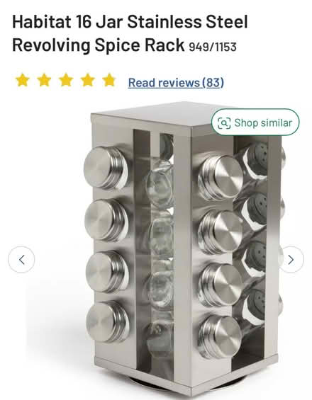 Photo of free Habitat 16 jar spice rack (SE13) #1