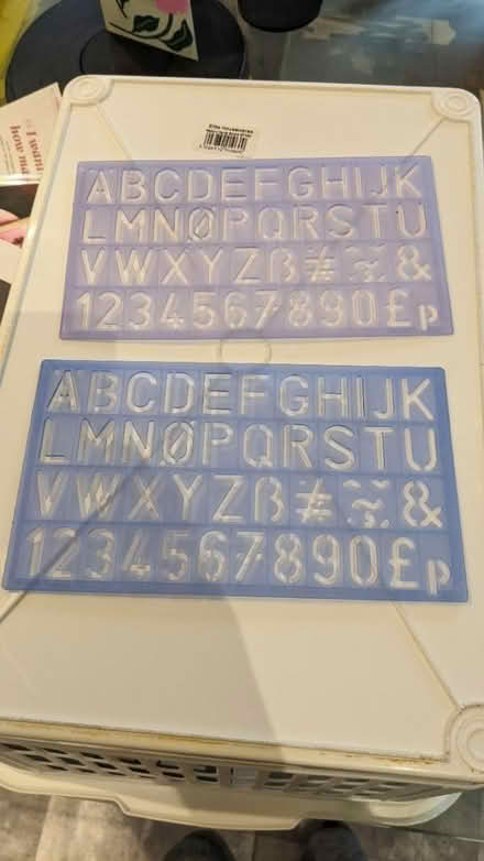 Photo of free Letter stencils (South croydon) #1