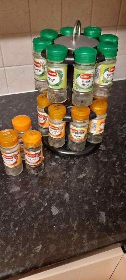 Photo of free Rotating 16-Jar Spice Rack (Pantymwyn CH7) #1