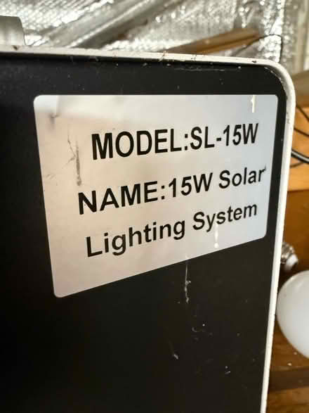 Photo of free 15watt off grid solar lighting system (no solar panel) (Middleyard GL5) #3
