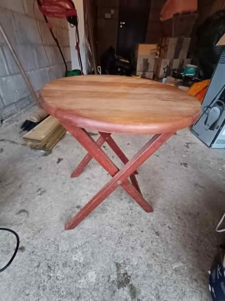 Photo of free Small wooden folding table (OX14) #1