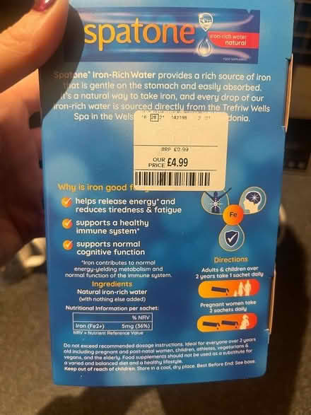 Photo of free Liquid Iron Supplements (Southfields SW18) #3