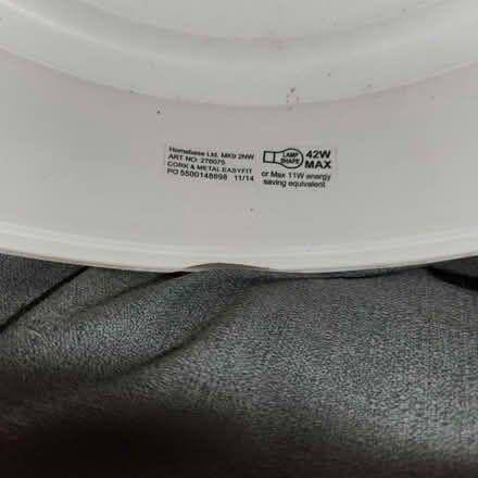 Photo of free White metal light shade (Old Coulsdon CR5) #3