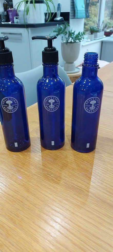 Photo of free Neals Yard glass bottles (Fleetville) #1