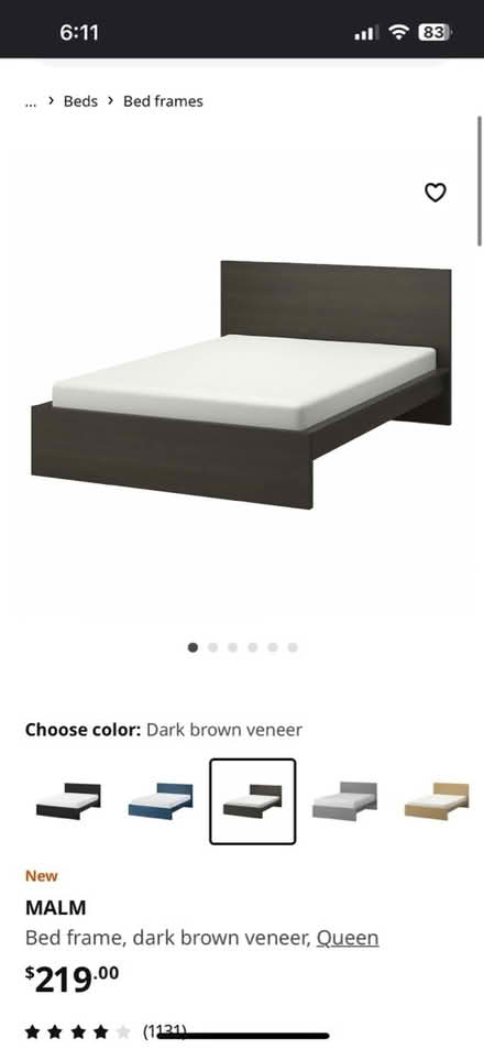 Photo of free Queen IKEA malm bed (Columbia Heights) #2