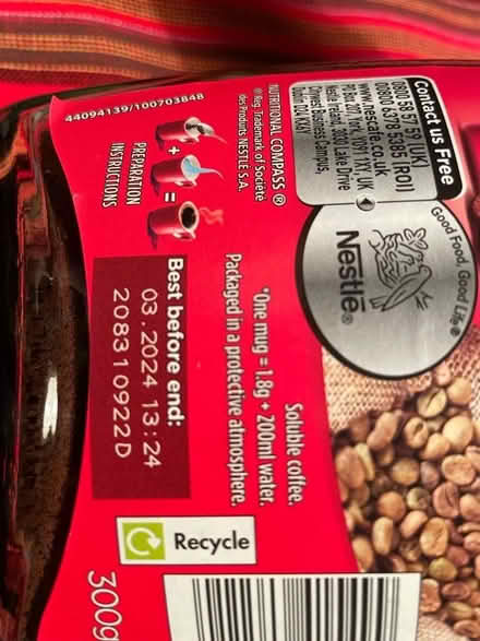 Photo of free Jar of Nescafé coffee bbe 3/24 (Carlisle CA1) #2