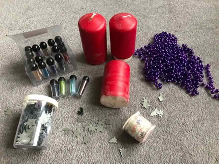 Photo of free Crafting misc.glitter candles cards (High Heaton NE7) #1