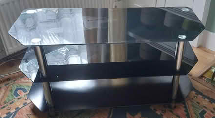 Photo of free Black glass corner TV stand (Ladywell SE4) #4